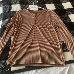 Long sleeve stripped shirt